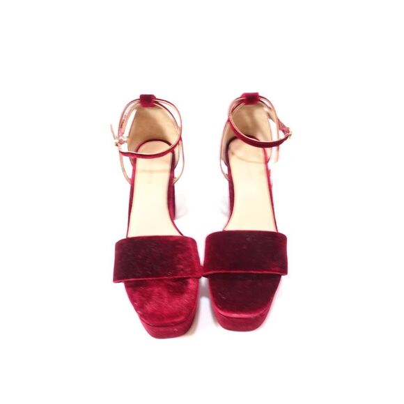 Banana Republic Women's Velvet Platform Dress Heel Pumps Sz 6 NWT 175 IRRG - Picture 11 of 16